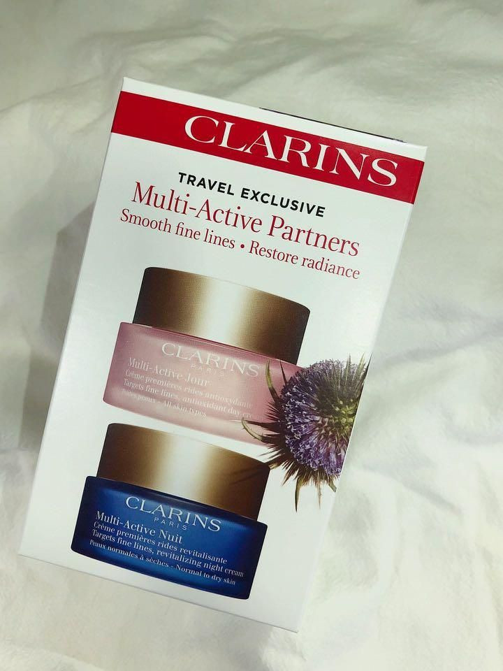 CLARINS Multi-Active Day & Night Partners Gift Set 50ml x 2